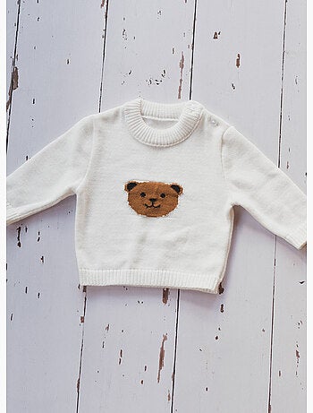 Maglione bambino piccolo in cotone - orsetto