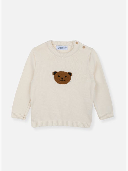 Maglione bambino piccolo in cotone - orsetto - Kiabi