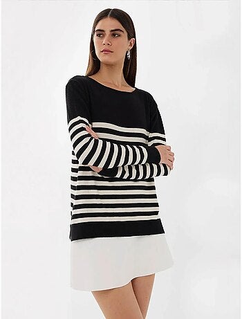 Maglione basic a righe hiccup
