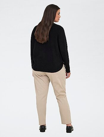 Maglione basic con bottoni