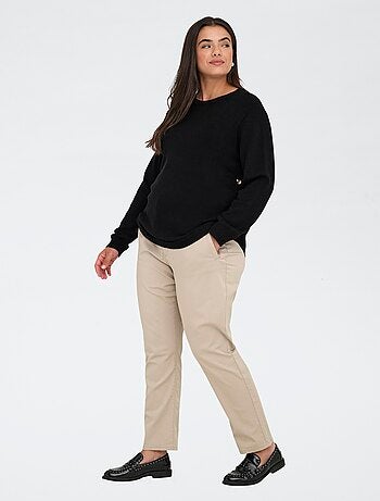 Maglione basic con bottoni