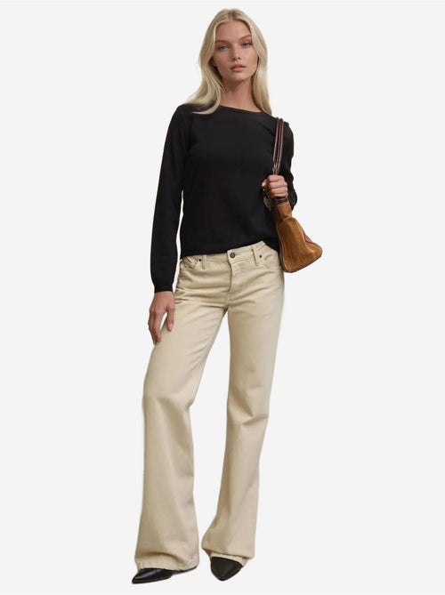 Maglione basic girocollo in misto viscosa hiccup - Kiabi Maglione basic girocollo in misto viscosa hiccup - Kiabi