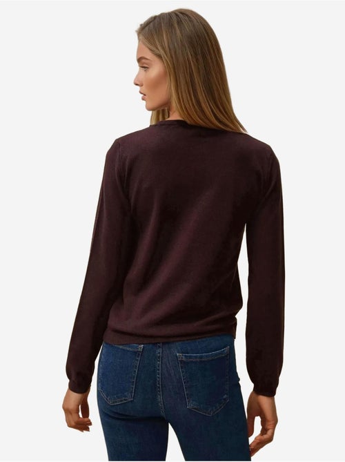 Maglione basic girocollo in misto viscosa hiccup - Kiabi Maglione basic girocollo in misto viscosa hiccup - Kiabi