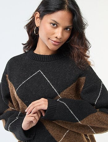 Maglione basic in maglia a punto grosso