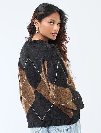 Maglione basic in maglia a punto grosso