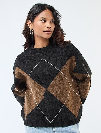 Maglione basic in maglia a punto grosso