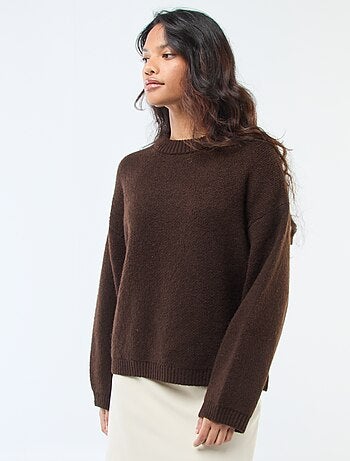 Maglione basic in maglia a punto grosso