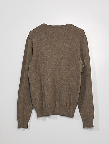 Maglione basic in maglia tinta unita