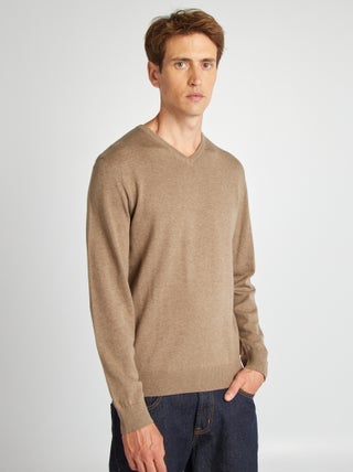 Maglione basic in maglia tinta unita