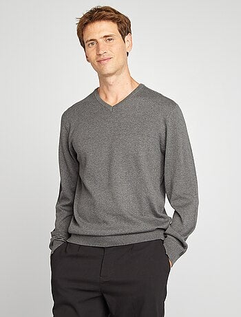 Maglione basic in maglia tinta unita