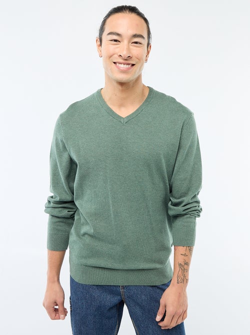 Maglione basic in maglia tinta unita - Kiabi