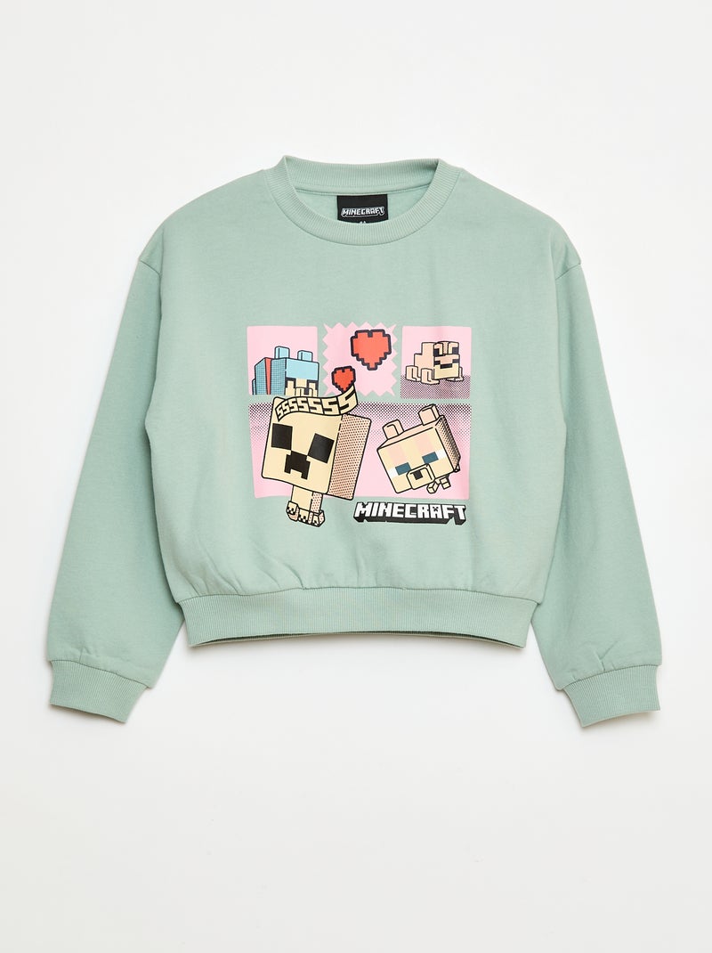 Maglione basic 'Minecraft' Verde - Kiabi