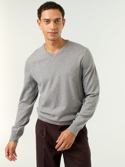 Maglione basico in maglia tinta unita - Kiabi