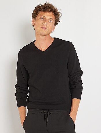 Maglione basic in maglia tinta unita