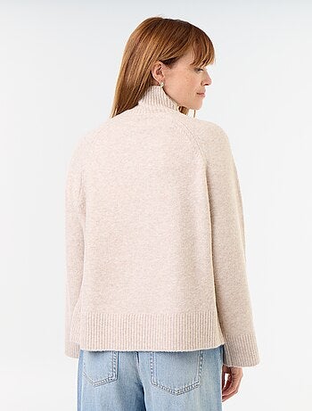 Maglione caldo a collo alto