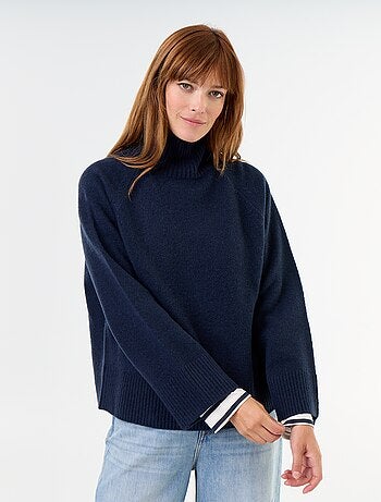 Maglione caldo a collo alto