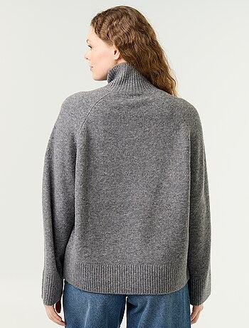 Maglione caldo a collo alto