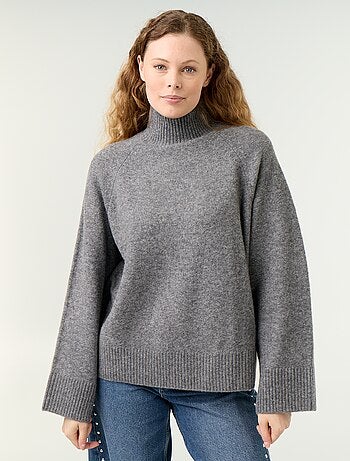 Maglione caldo a collo alto