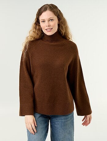 Maglione caldo a collo alto