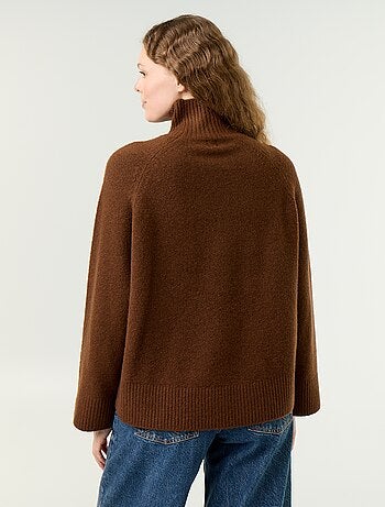 Maglione caldo a collo alto