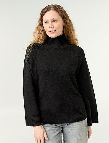 Maglione caldo a collo alto