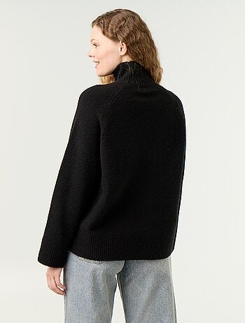 Maglione caldo a collo alto