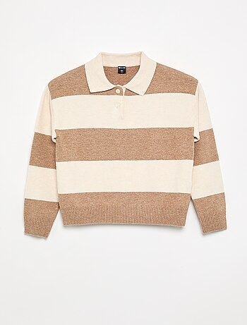 Maglione caldo a collo polo