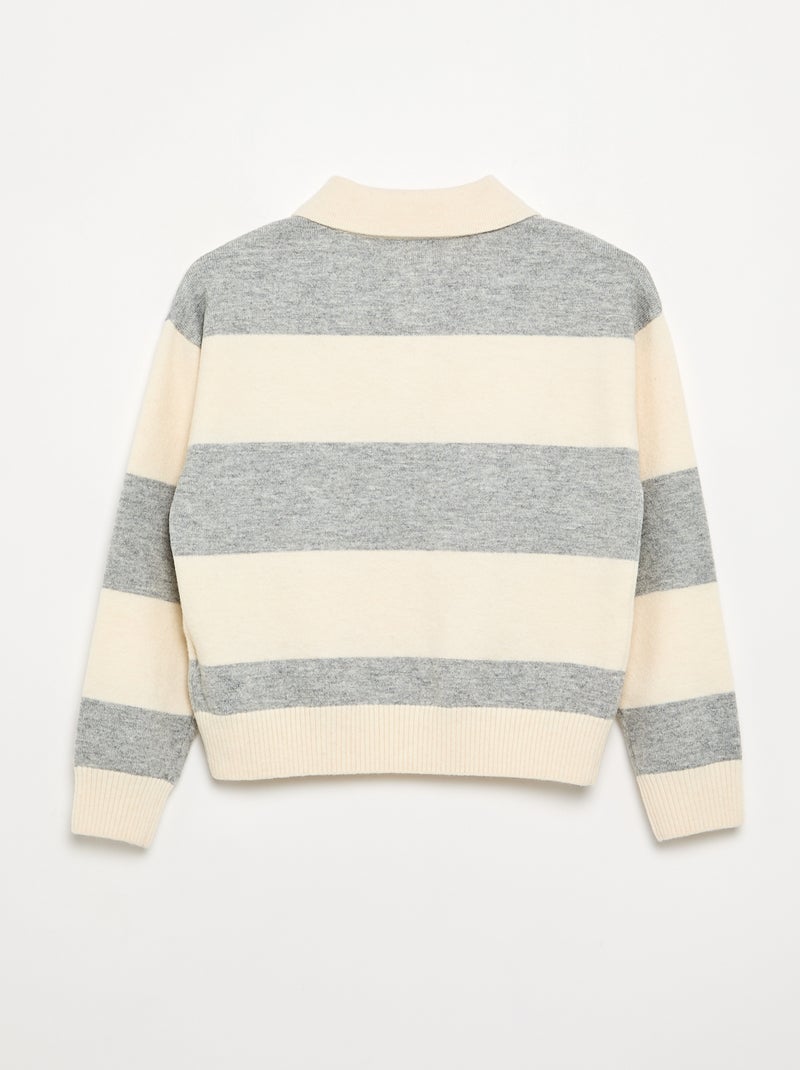 Maglione caldo a collo polo Grigio - Kiabi