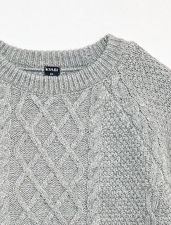 Maglione caldo a girocollo tinta unita