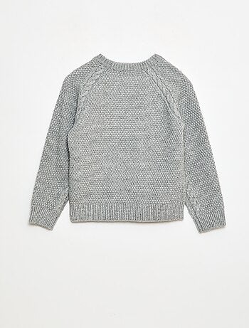 Maglione caldo a girocollo tinta unita