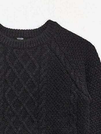 Maglione caldo a girocollo tinta unita