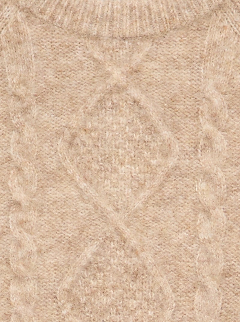 Maglione caldo a trecce Beige - Kiabi