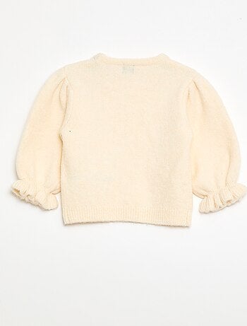 Maglione caldo con maniche a palloncino