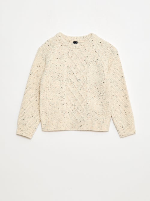 Maglione caldo girocollo fantasia - Kiabi