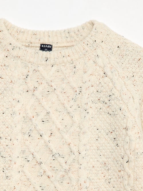 Maglione caldo girocollo fantasia - Kiabi