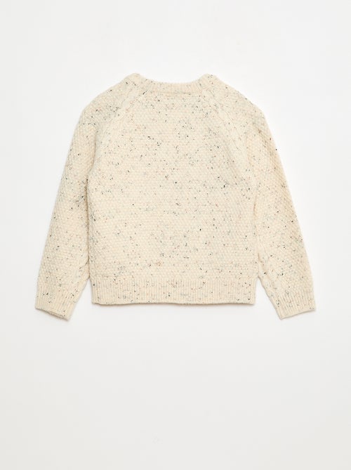 Maglione caldo girocollo fantasia - Kiabi