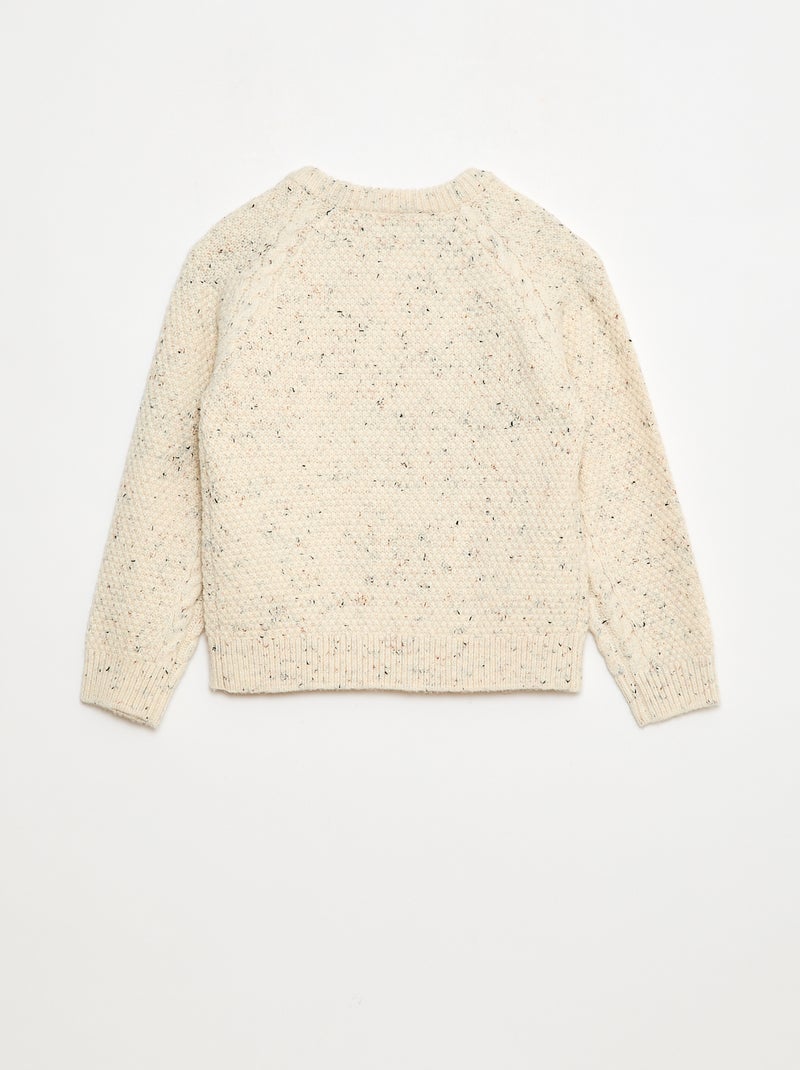 Maglione caldo girocollo fantasia Beige - Kiabi