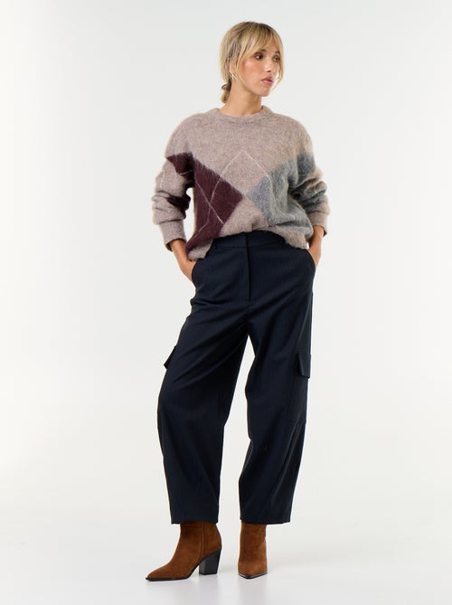 Maglione caldo in maglia con lana a girocollo - Natale - Kiabi