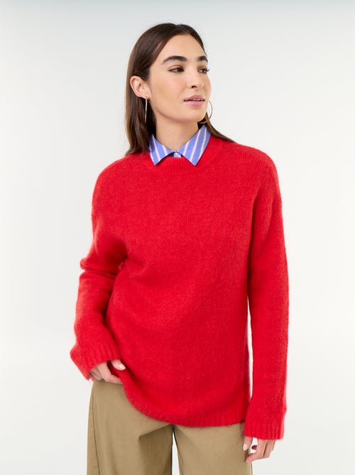 Maglione caldo in mohair a girocollo - Kiabi