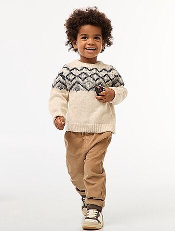 Maglione caldo jacquard
