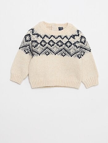 Maglione caldo jacquard