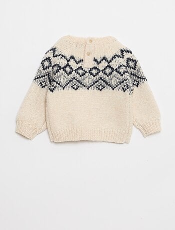 Maglione caldo jacquard