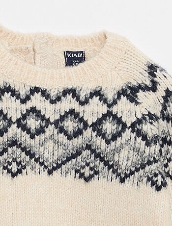 Maglione caldo jacquard