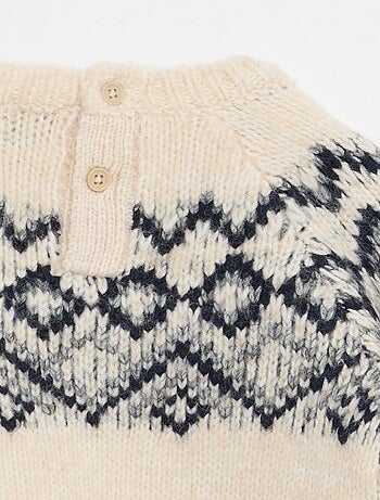 Maglione caldo jacquard