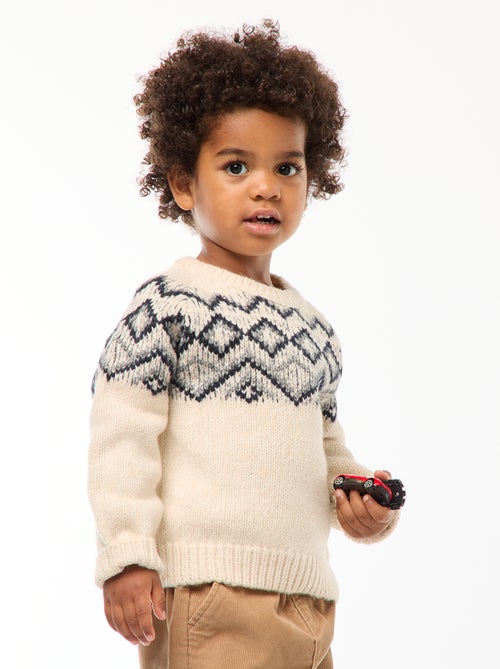 Maglione caldo jacquard - Kiabi