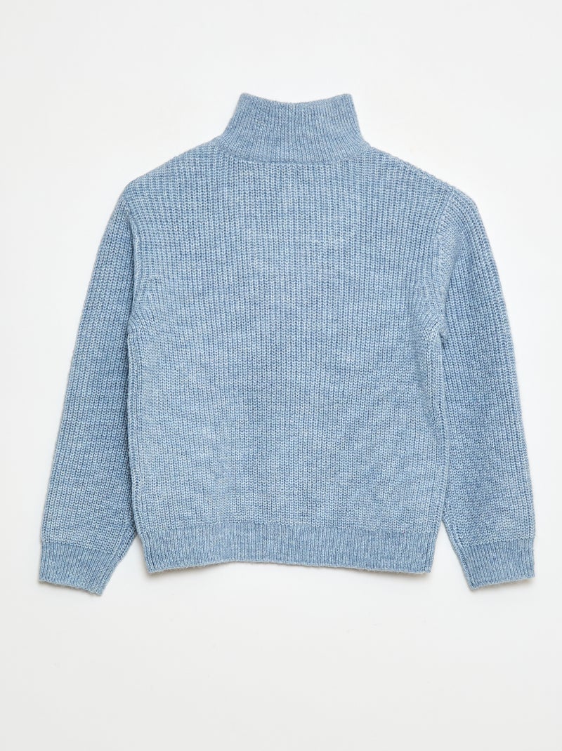 Maglione caldo tinta unita Blu - Kiabi