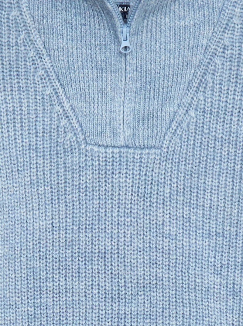 Maglione caldo tinta unita Blu - Kiabi