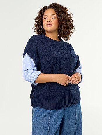 Maglione camicia 2-in-1