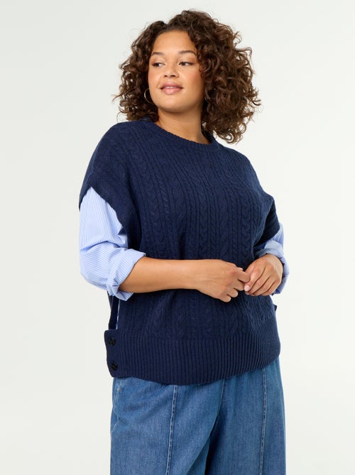 Maglione camicia 2-in-1 - Kiabi