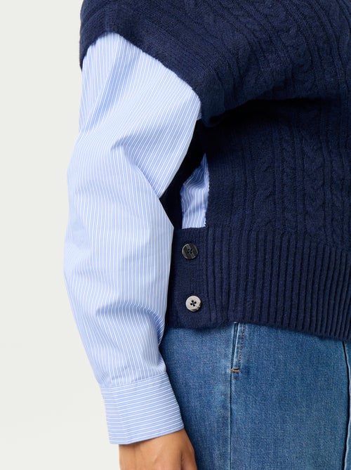 Maglione camicia 2-in-1 - Kiabi